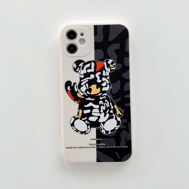 Cartoon Bear Soft Cases for iPhone